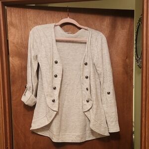 Maurices Cream Knit Cardigan Size Small